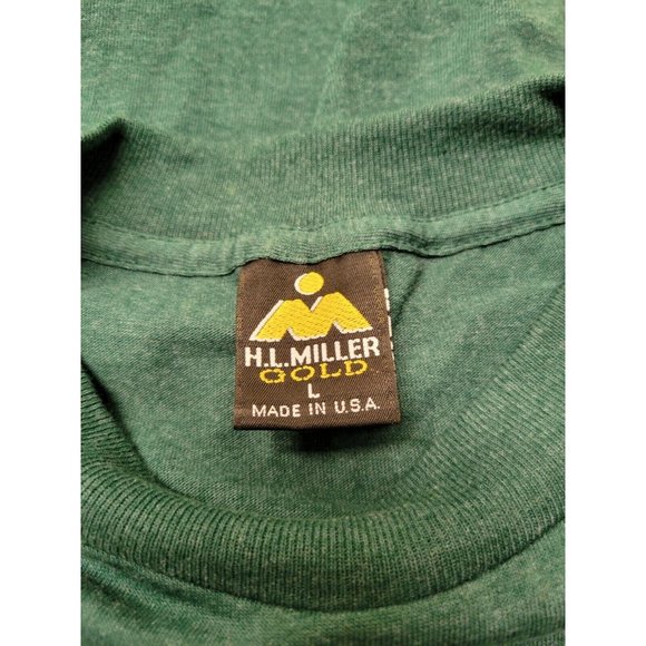 Vtg HL Miller Gold American River Bald Eagle Tshirt Ohiopyle Single Stitch L - Picture 10 of 11